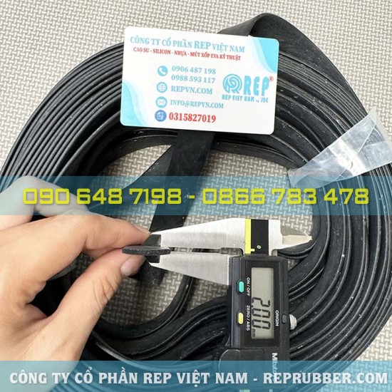 Rectangular foam rubber gasket 2x20