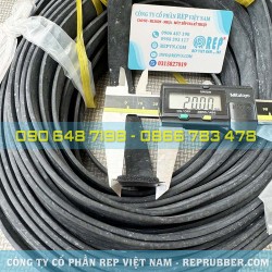 Rectangular foam rubber gasket 3x20