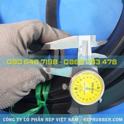 EPDM U-shaped rubber gasket 20x13x5, slot 3 mm