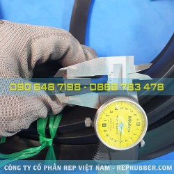 EPDM U-shaped rubber gasket 20x13x5, slot 3 mm