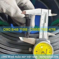 NBR U-shaped rubber gasket 40x7x3, slot 46 mm