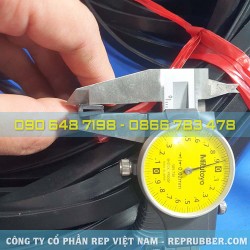 EPDM U-shaped rubber gasket 4x9x1.5, slot 1 mm