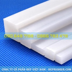 Square white silicone gasket for sealing electrical cabinets and machinery