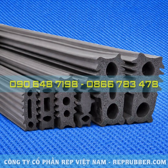 Weather foam rubber strip for windows