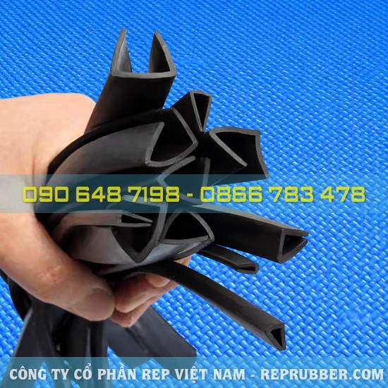 U-shaped rubber gasket for sealing edges of metal, glass, and plastic