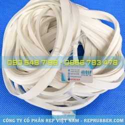 Milky white silicone L & T shape gaskets – Heat jointed, high temperature sealing