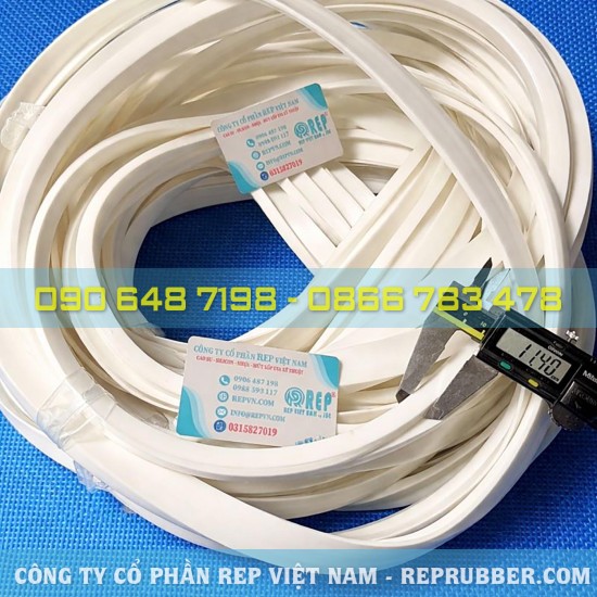 Milky white silicone L & T shape gaskets – Heat jointed, high temperature sealing