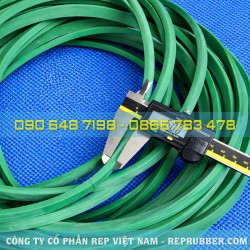 Green rectangular silicone gasket – Excellent sealing, high durability, custom made