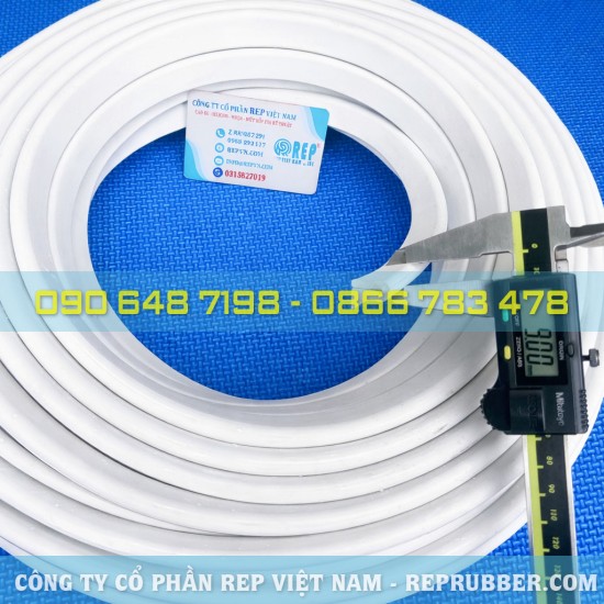 White U-shaped rubber gasket – Flexible sealing & easy installation