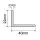 L-shaped EPDM rubber seal (10x15x2) – great price, custom-manufactured.