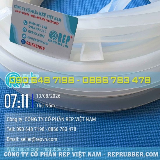 White U-shaped silicone gasket (26x16x2.5) – select the correct size for a perfect fit