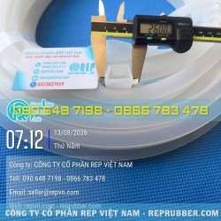White U-shaped silicone gasket (26x16x2.5) – select the correct size for a perfect fit