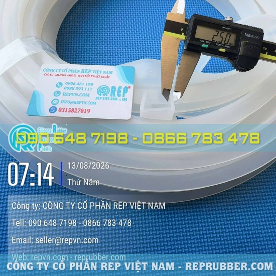 White U-shaped silicone gasket (26x16x2.5) – select the correct size for a perfect fit