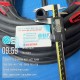 Soft, lightweight EPDM foam rubber seal (E-profile, 20x19x2 mm) that fits snugly into the installation gap
