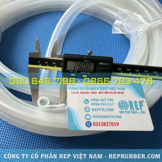 P-shaped silicone seal (28x12x2): waterproof and dust-blocking