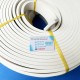 Rectangular white sponge rubber seal (10x50) for effective sealing and gap filling