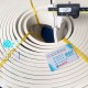 Rectangular white sponge rubber seal (10x50) for effective sealing and gap filling