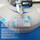 Heat-resistant white T-shaped silicone gasket (15x12x8) for effective gap sealing