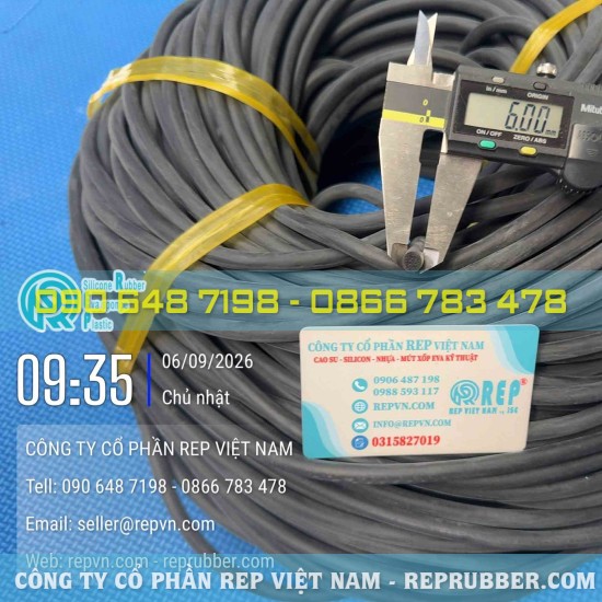 Foam rubber seal D6 – 6mm Sponge rubber cord for sealing