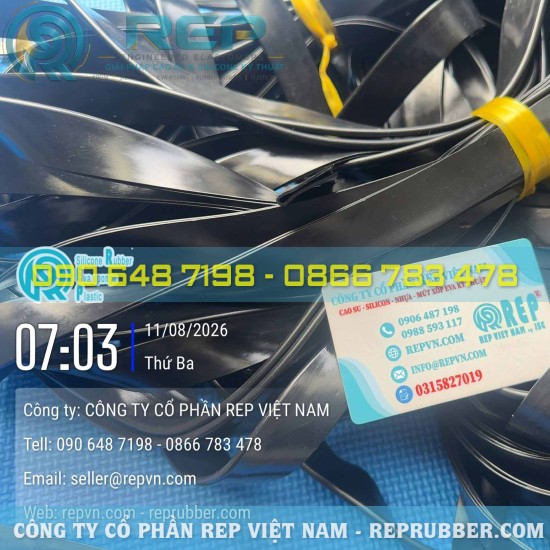 EPDM rubber U-channel seal 4x23x1 with 2mm gap