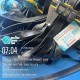 EPDM rubber U-channel seal 4x23x1 with 2mm gap