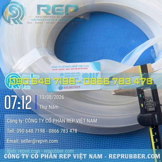 White silicone rubber U channel seal 26x16x2.5, 21mm gap