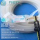 White silicone rubber U channel seal 26x16x2.5, 21mm gap