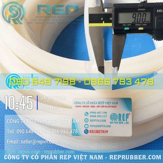 White silicone T-Profile gasket 38x26.5x9 – Custom silicone rubber profile