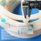 White silicone T-Profile gasket 38x26.5x9 – Custom silicone rubber profile