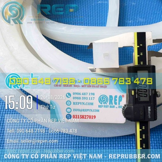 White square silicone gasket 20x20x8  custom made