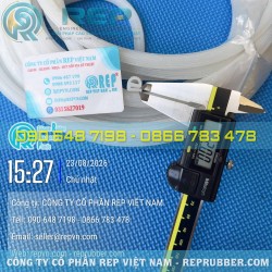 11x11x2 White E-Profile silicone hasket - Custom silicone seal