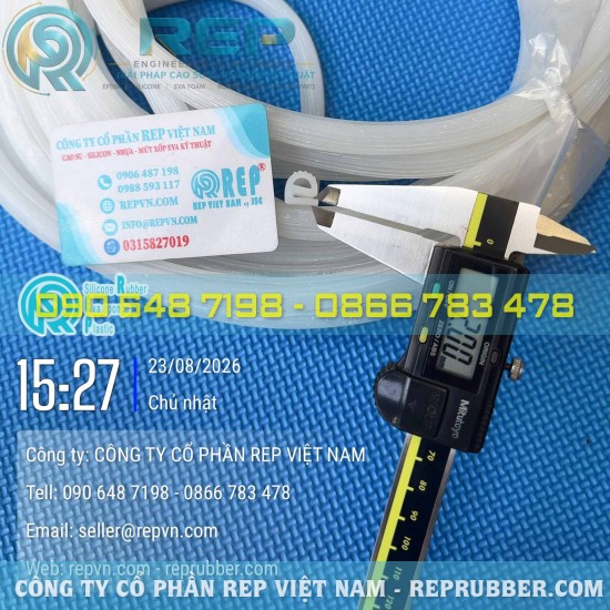 11x11x2 White E-Profile silicone hasket - Custom silicone seal