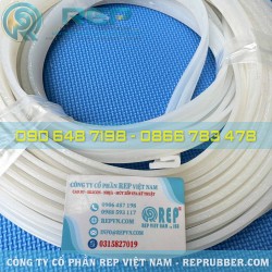 8x21x4 White U-Profile silicone gasket- Custom profile