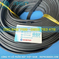 Rectangular 5x15 EPDM foam gasket—flexible and provides effective sealing