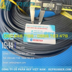 Rectangular 5x15 EPDM foam gasket—flexible and provides effective sealing