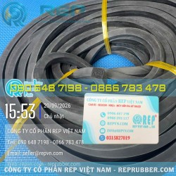 15x15mm Square EPDM sponge rubber gasket for sealing and vibration damping