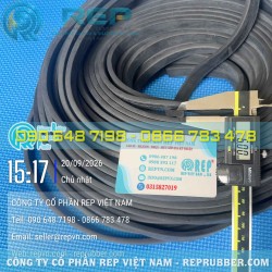 6x17mm Rectangular EPDM foam gasket for sealing and vibration damping