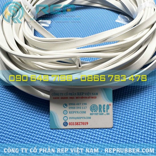 White EPDM U-Shaped gasket 5x12x1.5mm for industrial sealing